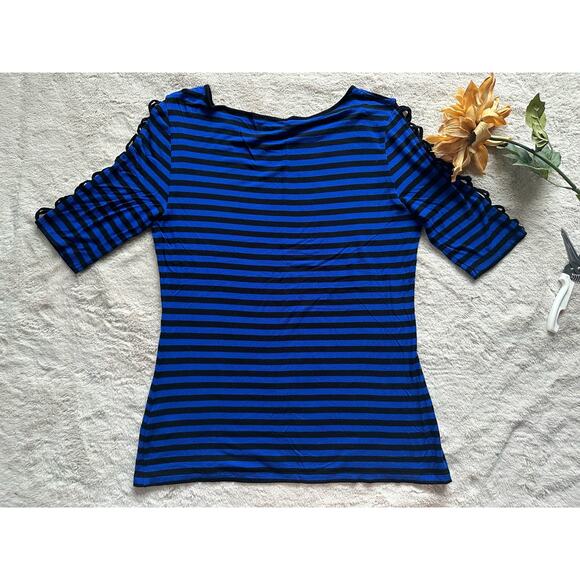 Cable & Gauge Striped Shirt Size Large - Picture 2 of 5